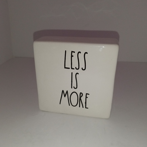 Rae Dunn More or Less / Less is More House Decor Living Room Decor - Picture 12 of 12